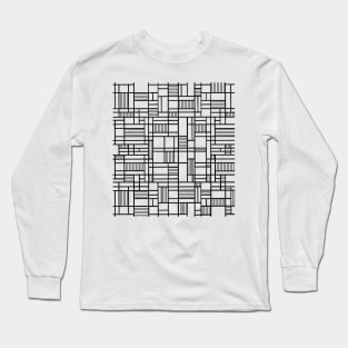 Map Lines White Long Sleeve T-Shirt